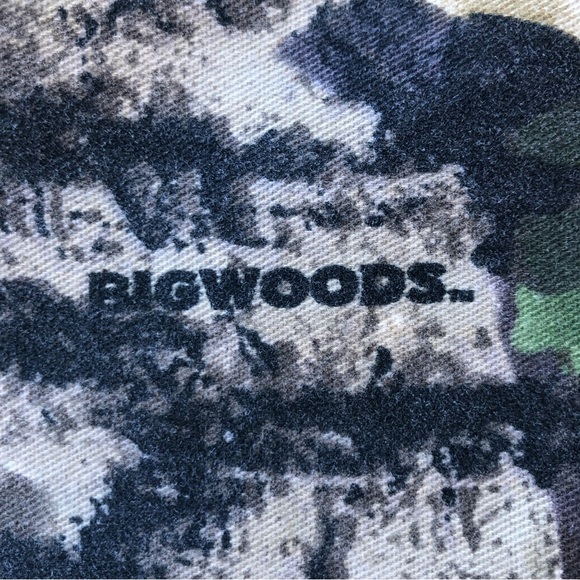 Trebark Cotton Blend Vintage Made in Usa Style 9007 Camouflage Button Shirt S - Picture 11 of 11